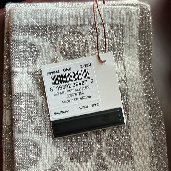COPY - Authentic NWT Coach Scarf and Glove Set - Picture 3 of 4